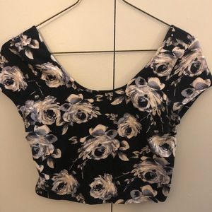 Floral crop top